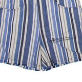 POLAR BEAR Mens Casual Shorts Blue Striped XS W26