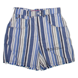 POLAR BEAR Mens Casual Shorts Blue Striped XS W26