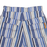 POLAR BEAR Mens Casual Shorts Blue Striped XS W26