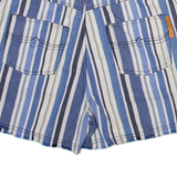 POLAR BEAR Mens Casual Shorts Blue Striped XS W26