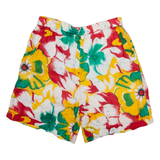 Womens Casual Shorts Red Relaxed Floral M W32