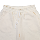 Mens Casual Shorts Cream Striped M W28