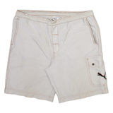 PUMA Mens Casual Shorts Beige Relaxed XL W40