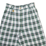 GARDEUR Womens Casual Shorts White Relaxed Check XS W26