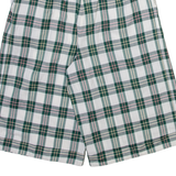 GARDEUR Womens Casual Shorts White Relaxed Check XS W26