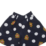 BISS Womens Casual Shorts Blue Relaxed Spotted XXS W23