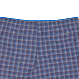 ADIDAS Mesh Lining Mens Swimming Shorts Blue Check L W40
