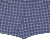 ADIDAS Mesh Lining Mens Swimming Shorts Blue Check L W40
