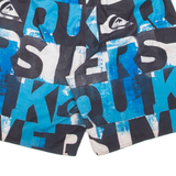 Mesh Lining Mens Swimming Shorts Blue L W30