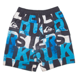 Mesh Lining Mens Swimming Shorts Blue L W30