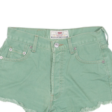 LEVI'S 510 36 Womens Denim Shorts Green S W28