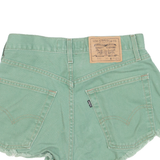LEVI'S 510 36 Womens Denim Shorts Green S W28