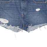 LEVI'S 501 BIG E Womens Denim Shorts Blue L W33