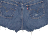LEVI'S 501 BIG E Womens Denim Shorts Blue L W33