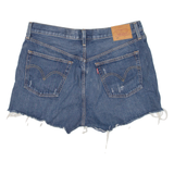 LEVI'S 501 BIG E Womens Denim Shorts Blue L W33