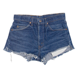 LEVI'S 205 05 0217 Orange Tag Womens Denim Shorts Blue M W30