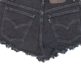 LEVI'S Womens Denim Shorts Black M W30