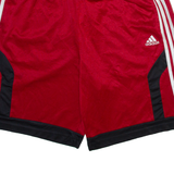 ADIDAS Mens Casual Shorts Red Relaxed L W31
