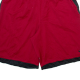 NIKE Mens Sports Shorts Maroon Relaxed XL W32