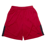 NIKE Mens Casual Shorts Red Relaxed XL W28