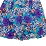 BOBBIE BROOKS Womens Casual Shorts Blue Relaxed Floral S W24