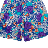 BOBBIE BROOKS Womens Casual Shorts Blue Relaxed Floral S W24