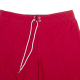 NAUTICA Mens Swimming Shorts Red Relaxed XL W36