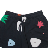 AIR JORDAN Womens Casual Shorts Black Relaxed Crazy Pattern L W29