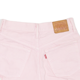 LEVI'S 501 BIG E Cut-Off Womens Denim Shorts Pink XS W25
