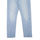 LEVI'S 512 BIG E Jeans Mens Blue Slim Tapered Stone Wash W34 L32