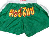 THAI BOXING Mens Sports Shorts Green XXS W24