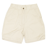 Womens Casual Shorts Beige UK 14 W28