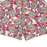 PENDLETON Golf Womens Casual Shorts Red Crazy Pattern XS W26