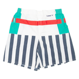 HUMMEL Womens Sports Shorts White 90s Colourblock 2XL W32
