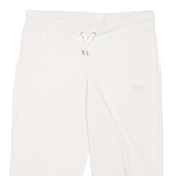 NIKE Womens Sports Shorts Cream Slim L W33