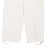 NIKE Womens Sports Shorts Cream Slim L W33