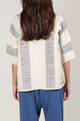 Zoe Hand-Woven Organic Cotton Top - White