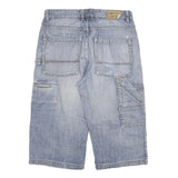 D FLAG Mens Denim Blue Casual Shorts XL W32 Cotton Blend Relaxed Fit