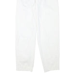 CATARINA Womens Cotton Blend White Relaxed Straight Trousers W28 L29 Stylish