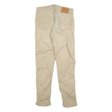 LEVI'S Mens Cotton Beige Slim Straight Trousers W30 L29 Classic Zip Casual