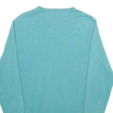 LACOSTE Mens Blue Plain Crew Neck Basic Knit Jumper Size S Casual Cotton Sweater