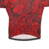 TWIN SIX Mens Red & Black Graphic T-Shirt XL Short Sleeve Crew Neck Cycling