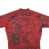 TWIN SIX Mens Red & Black Graphic T-Shirt XL Short Sleeve Crew Neck Cycling