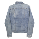 LEVI'S Womens Blue Denim Jacket M Cotton Button Front Classic Fit Casual