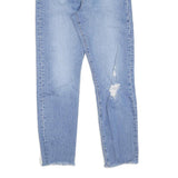 LEVI'S 501 BIG E Womens Slim Jeans Denim Light W28 L27 Distressed