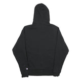 CHAMPION Mens Black Pullover Hoodie L Cotton Blend Classic Logo Hoodie