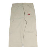 DICKIES Mens Beige Cotton Blend Regular Fit Straight Leg Trousers W32 L32