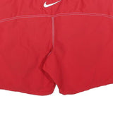 NIKE Mens Shorts Red M W36 Sports Casual Polyester Comfort Zip Pockets