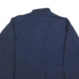 PRAK INDUSTRIES Mens Navy Blue Military Style Jacket L Synthetic Button Plain