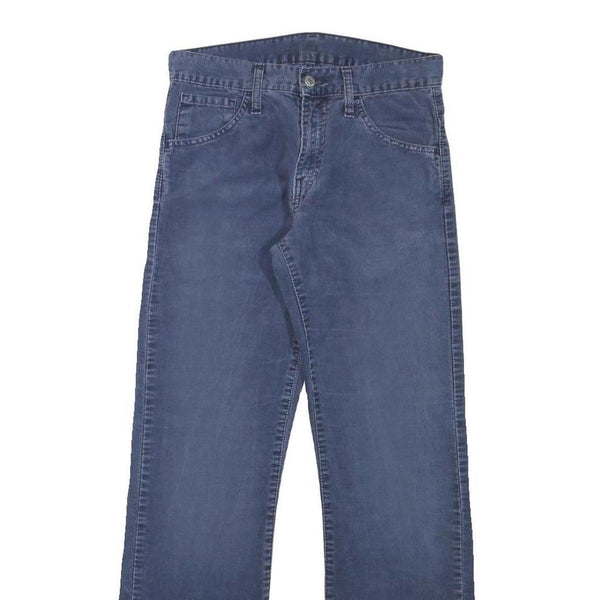 LEVI'S Mens Cotton Blend Blue Regular Straight Casual Trousers W28 L29